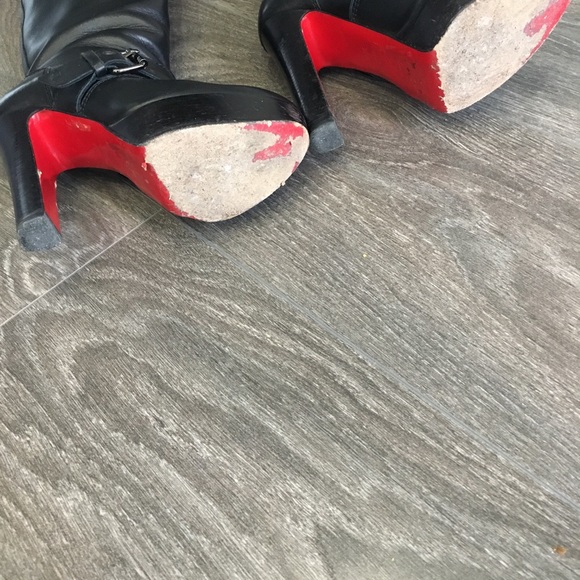 Christian Louboutin black platform boots size 35.5 - Picture 8 of 16
